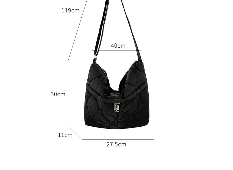Quilted Crossbody Plain Bag