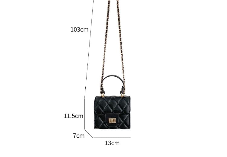 Chain Strap Bag Flap Quilted Crossbody