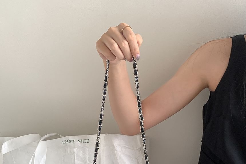 Bag Strap Heart Crossbody Quilted Chain