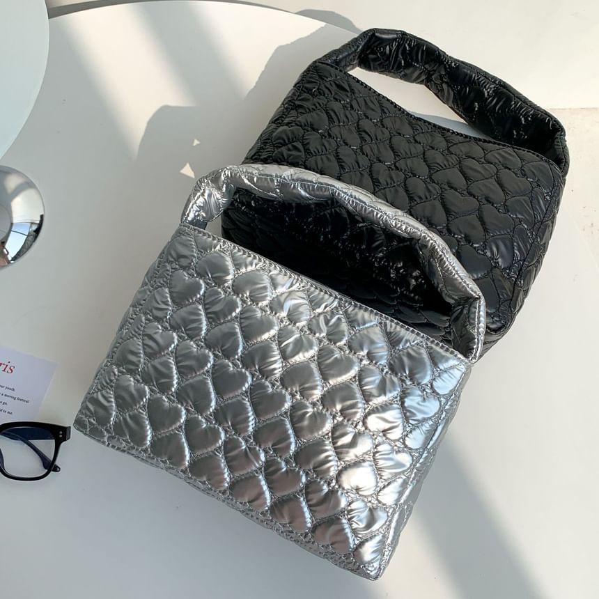 Tote Heart Quilted Bag