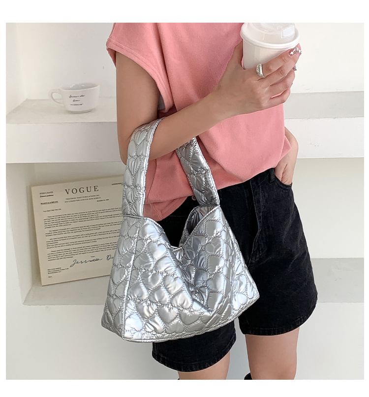 Tote Heart Quilted Bag