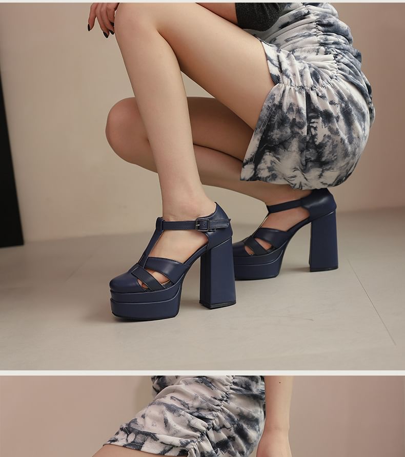 Platform Chunky Heel Sandals