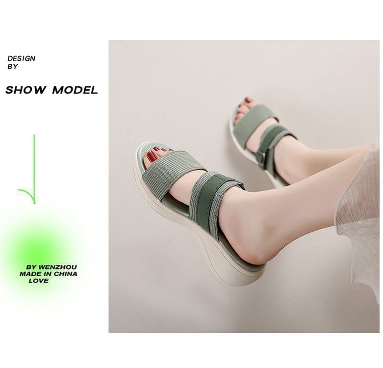 Platform Slide Sandals