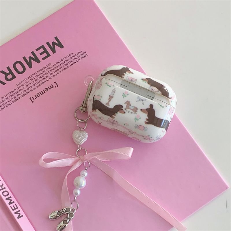 Dog Ribbon Charm AirPods / Pro Earphone Case Skin