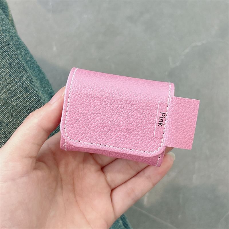 Plain Faux Leather AirPods / Pro Earphone Case Skin