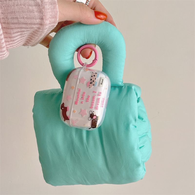 Animal Lettering AirPods / Pro Earphone Case Skin