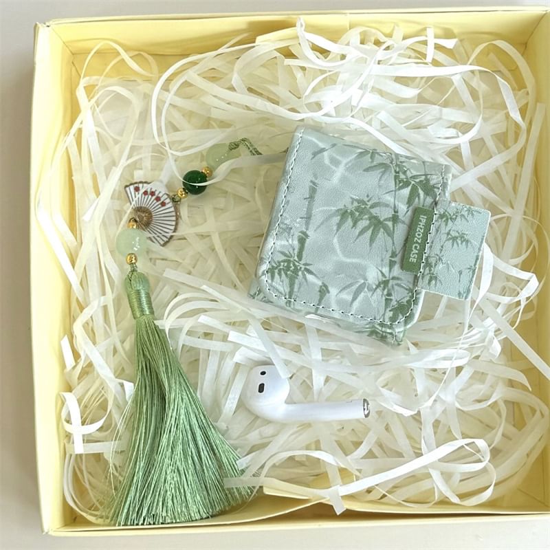 Bamboo Tassel Charm AirPods / Pro Earphone Case Skin