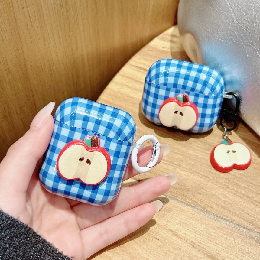 Apple Plaid AirPods / Pro Earphone Case Skin / Charm / Set