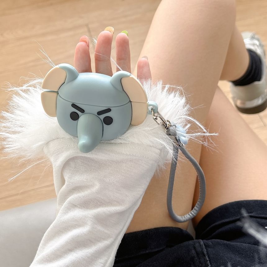 Elephant AirPods / Pro Earphone Case Skin with Charm