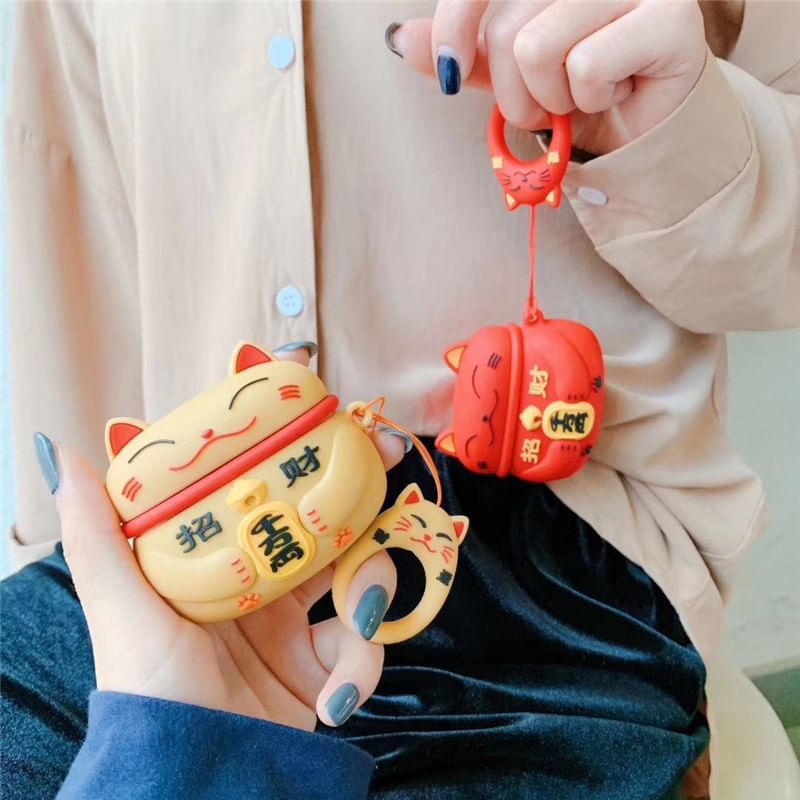 Fortune Cat AirPods Pro Earphone Case Skin