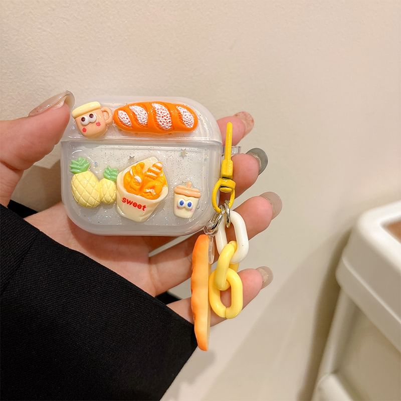 Food AirPods / Pro Earphone Case Skin with Charm