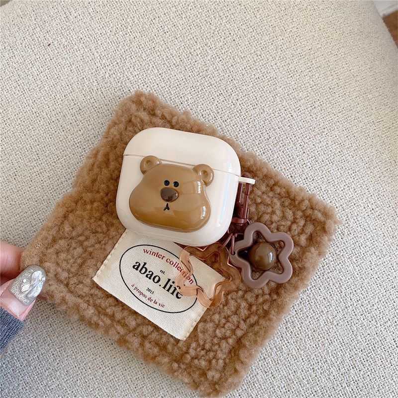 Bear AirPods / Pro Earphone Case Skin with Charm