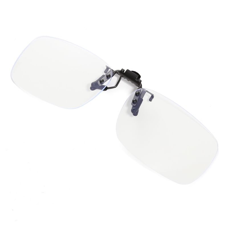 On Rimless Glasses Square Clip