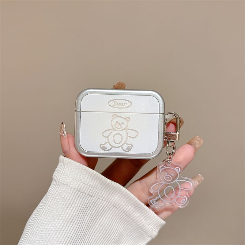 Bear Apple AirPods / Pro Earphone Case Skin with Charm