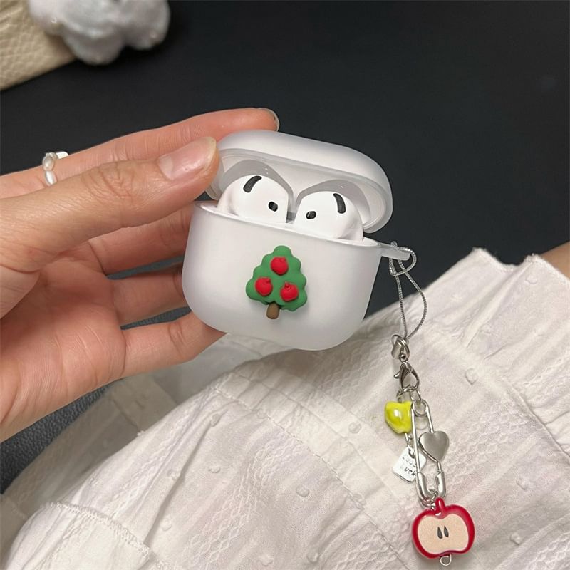 Apple Tree Apple AirPods / Pro Earphone Case Skin with Charm