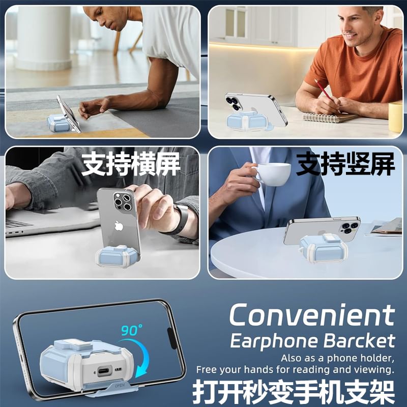 Utility Color Block Magnetic (Compatible with MagSafe) Apple AirPods / Pro Earphone Case Skin with Stand