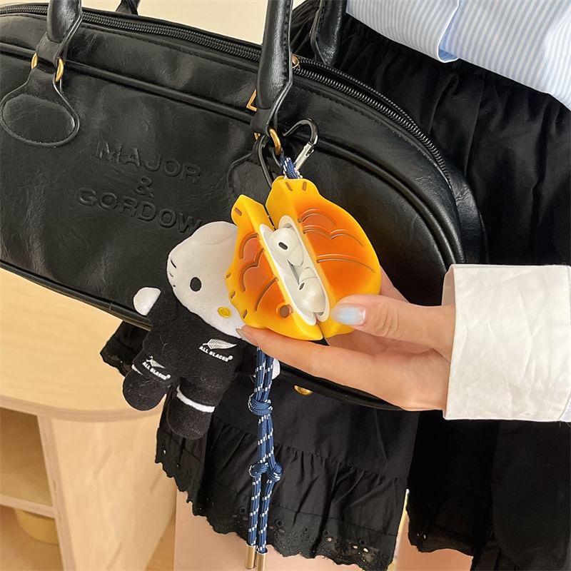 Set: Fish Cake AirPods / Pro Earphone Case Skin + Ring Hoop