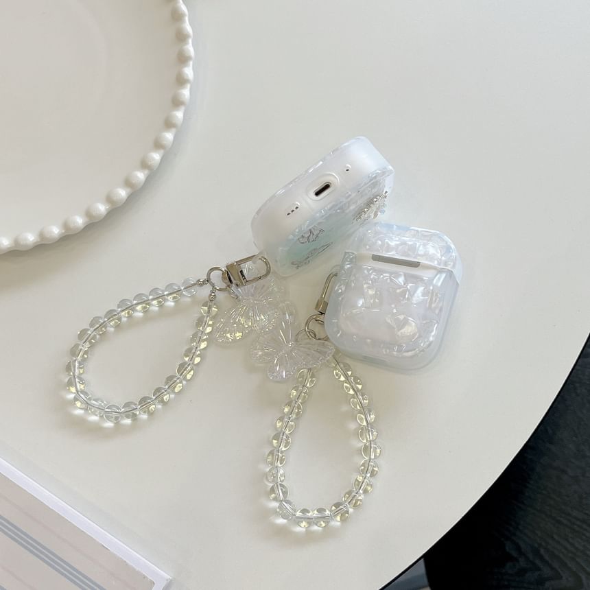 Butterfly Apple AirPods / Pro Earphone Case Skin with Strap