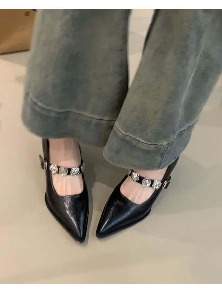 Jane Pointed Shoes Mary Toe