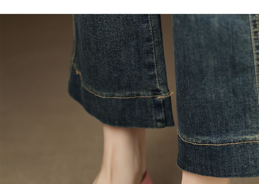 Square-Toe T-Strap Sandals