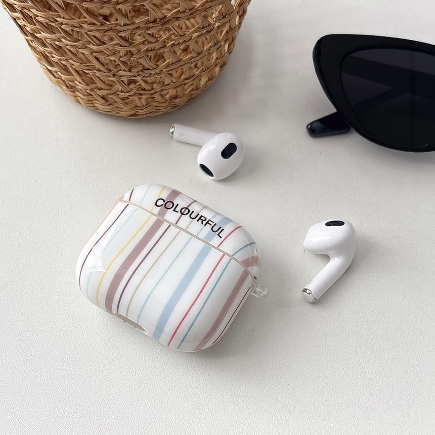 Star Geometric Bead Striped Apple AirPods / Pro Earphone Case Skin