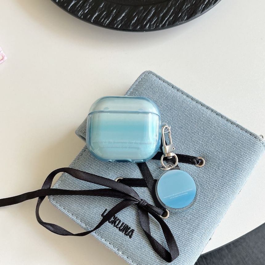 Gradient Apple AirPods / Pro Earphone Case Skin with Charm