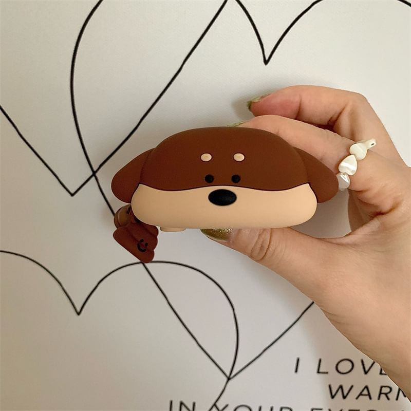Dog Apple AirPods / Pro Earphone Case Skin with Charm