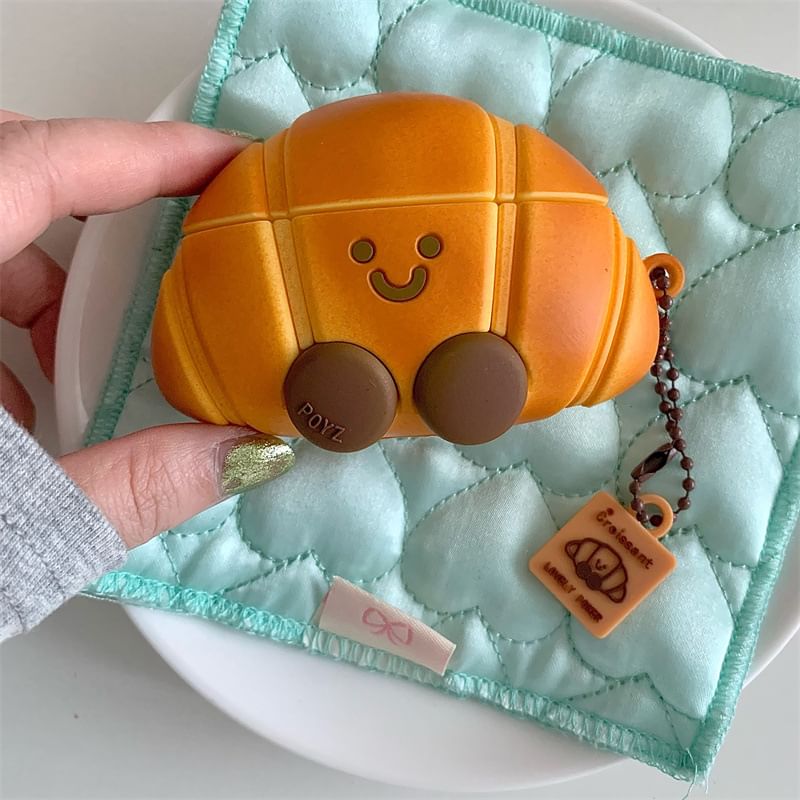 Croissant Apple AirPods / Pro Earphone Case Skin with Charm