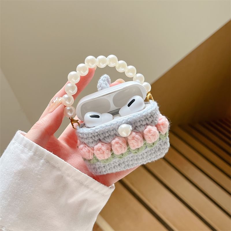 Floral Knit Apple AirPods / Pro Earphone Case Skin