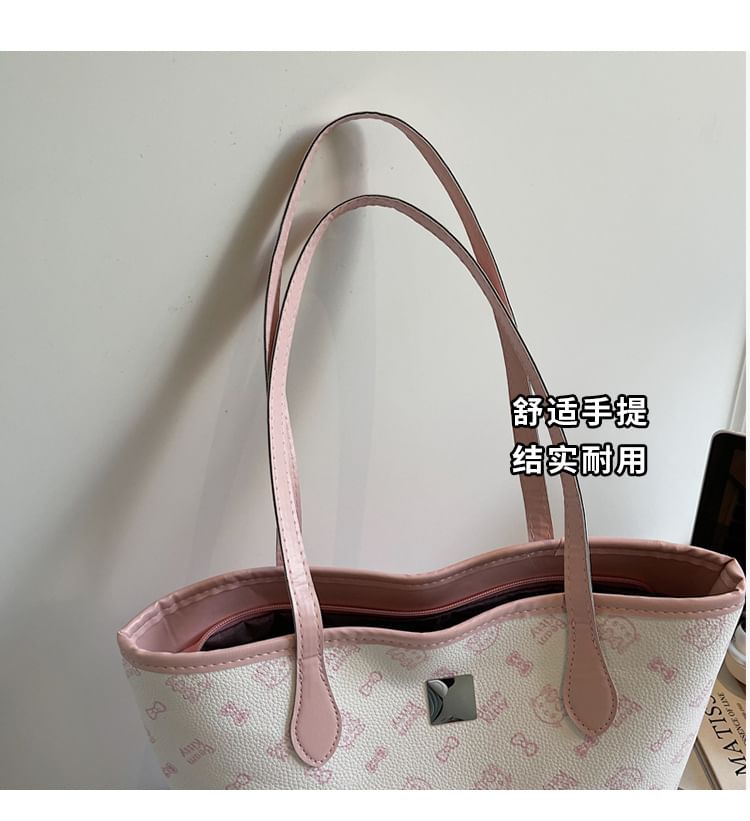 Cartoon Print Tote Bag