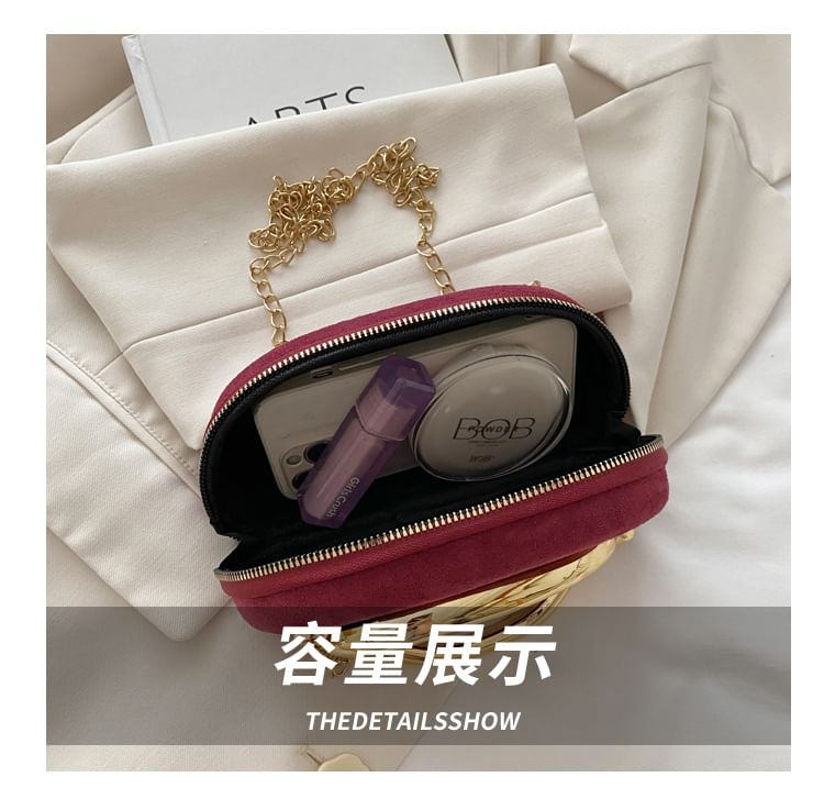 Faux Suede Evening Bag