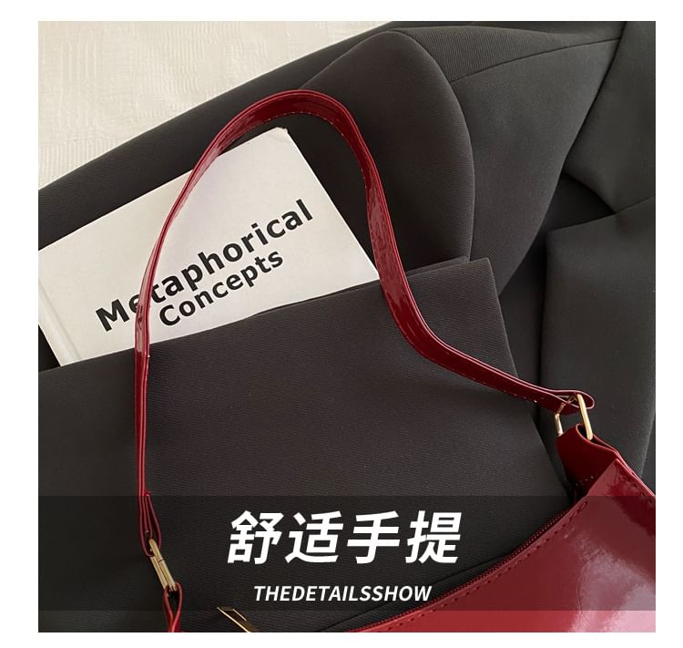 Patent Leather Shoulder Bag
