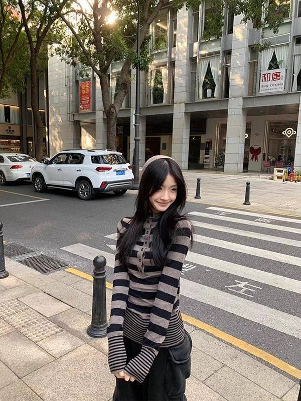 Hooded Striped Long Sleeve Tee