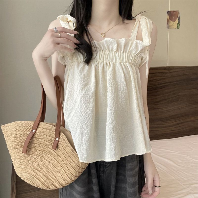 Spaghetti Strap Ruffled Camisole