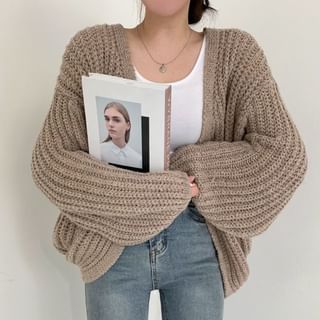 Long Sleeve Plain Cardigan