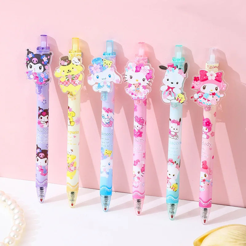 Kawaii Black Ink Press Pens KI408