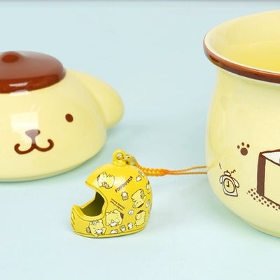 Porte-clés clochette au design de casque mignon