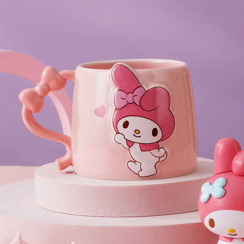 Cute Carton Mug with Spoon
