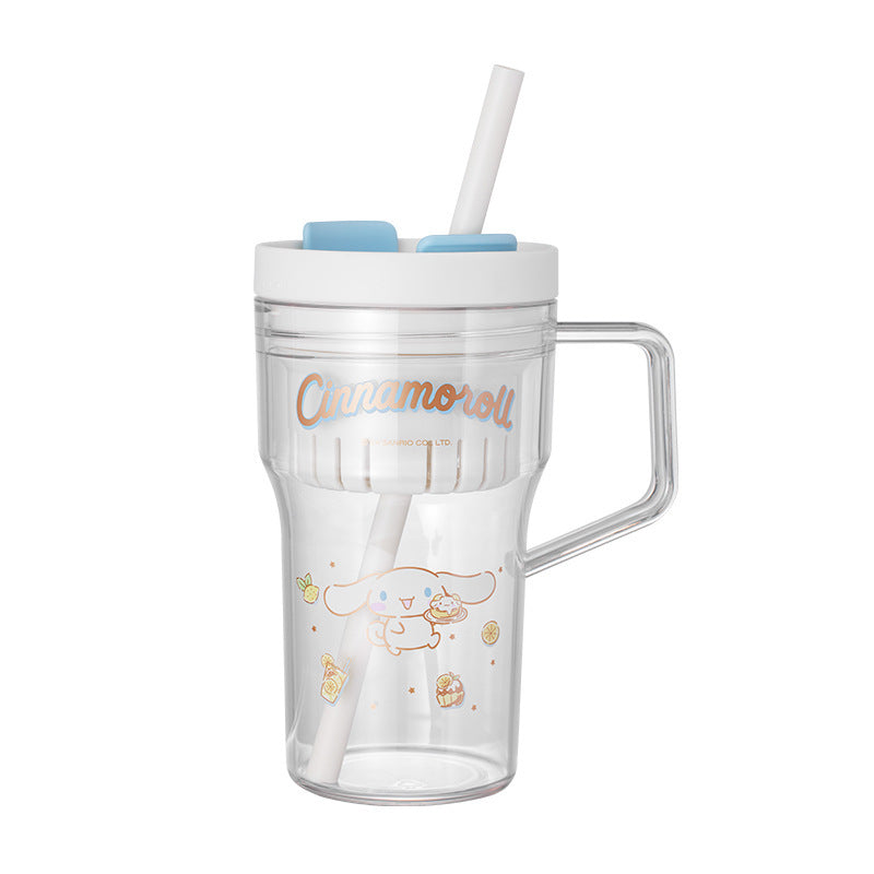 Cartoon Straw Handle Cup 750ml