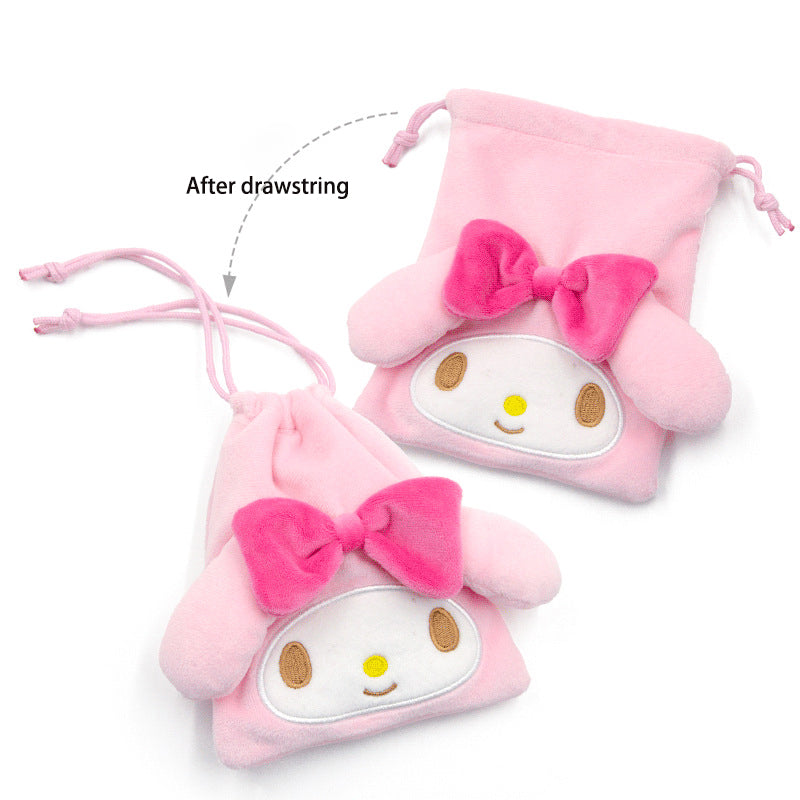 Sanrio Plush drawstring bag Storage bag