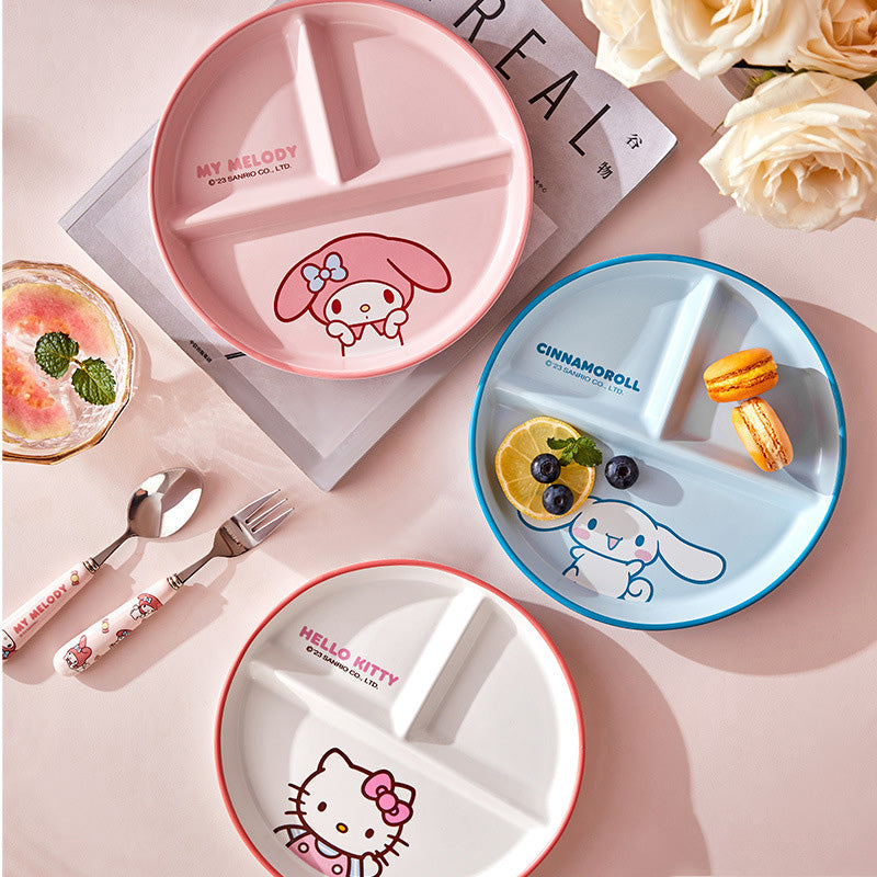 Kawaii Divided Dinner Plate 8 Inch