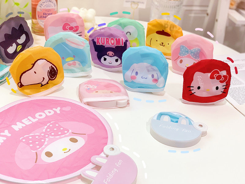 Cute Anime Mini Folding Fan