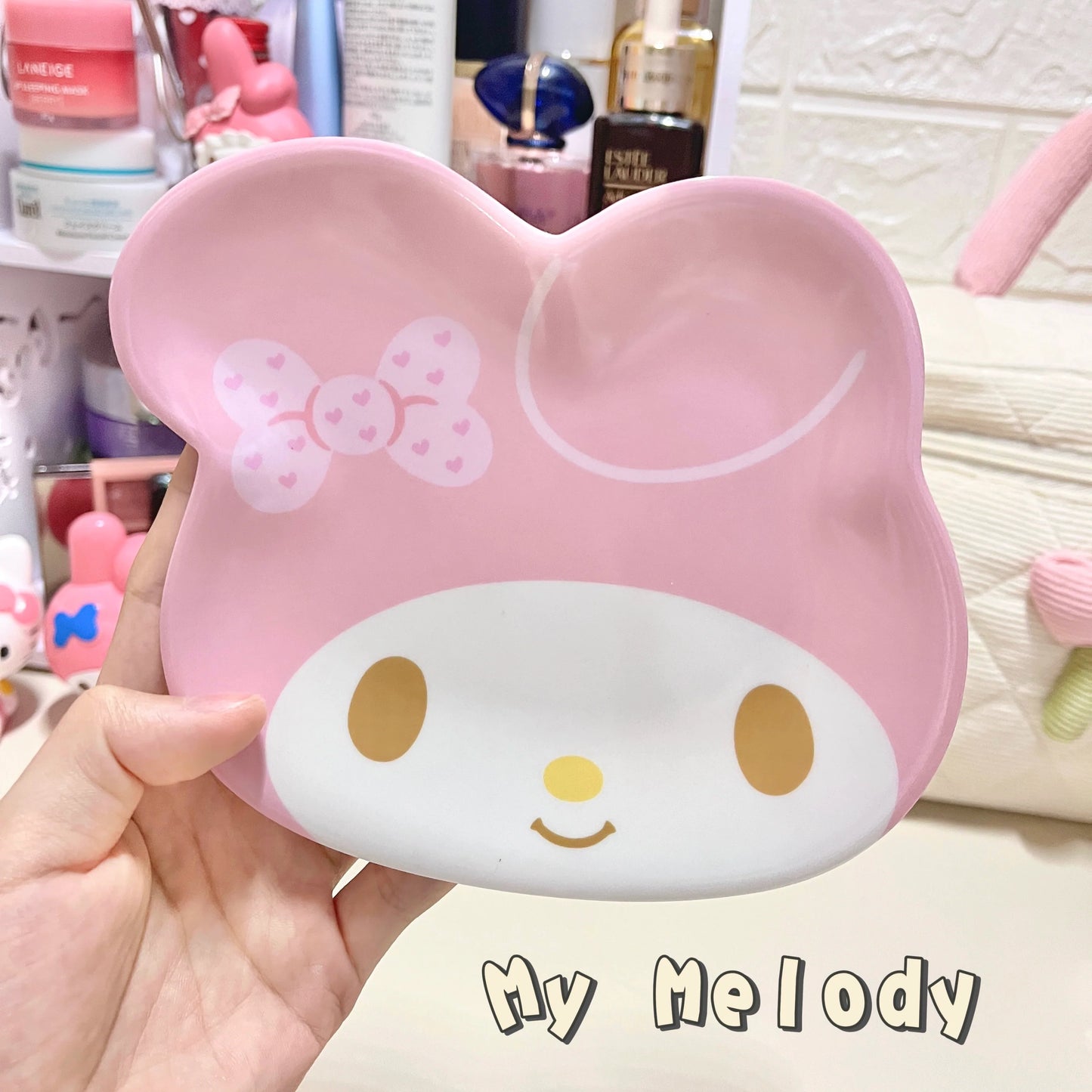 Kitty & Melo Melamine Imitation Ceramic Plate