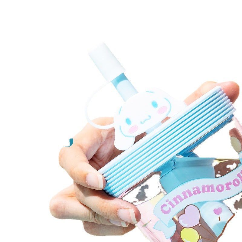Cute Straw Water Bottle(535ml)