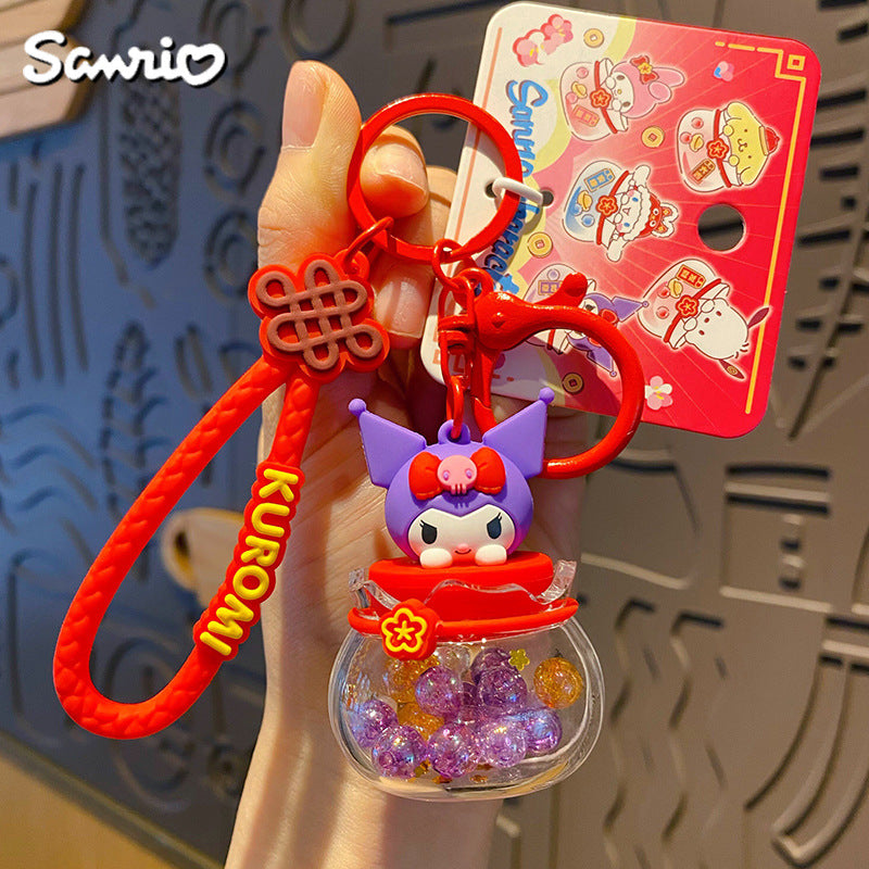 Cartoon New Year Keychain