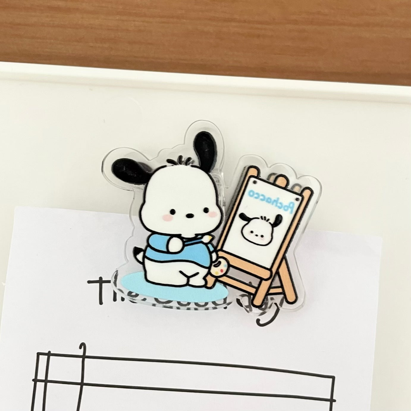 Kawaii Painter Design Paper Clip