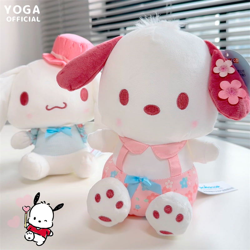 Cartoon Peach Blossoms Plush Toy 7in