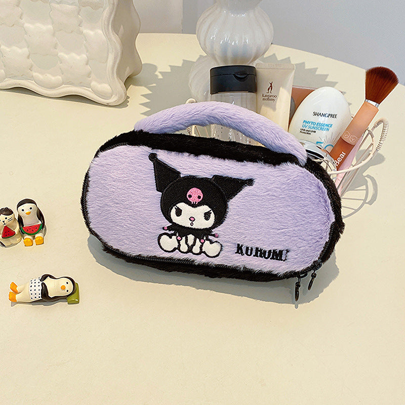 Trousse de maquillage en peluche mignonne