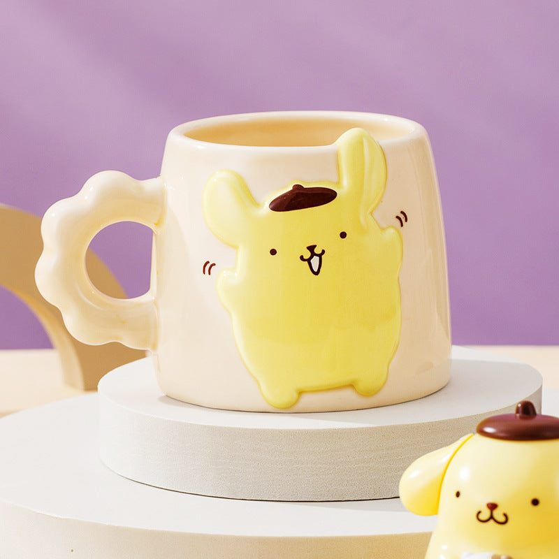 Cute Carton Mug with Spoon