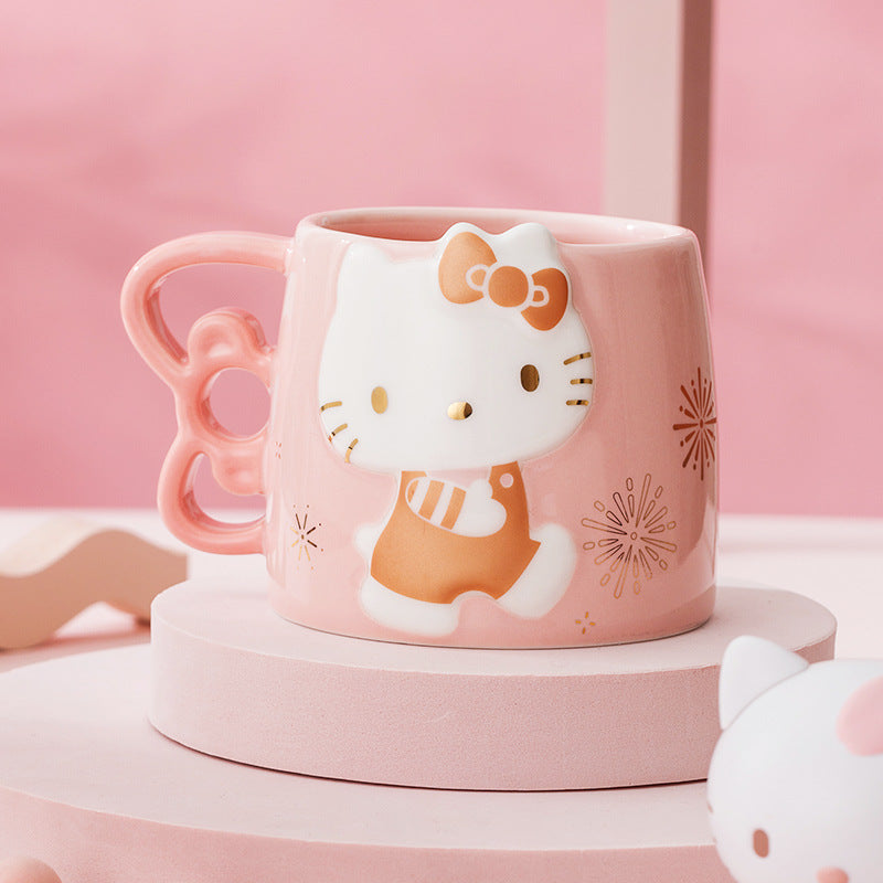 Cute Carton Mug with Spoon